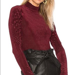 House of Harlow x Revolve perla ribbed bodysuit